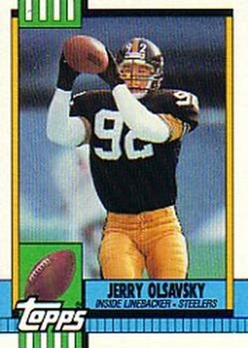 #191 Jerry Olsavsky - Pittsburgh Steelers - 1990 Topps Football