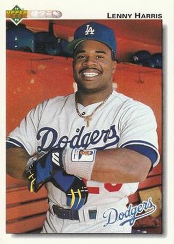#191 Lenny Harris - Los Angeles Dodgers - 1992 Upper Deck Baseball