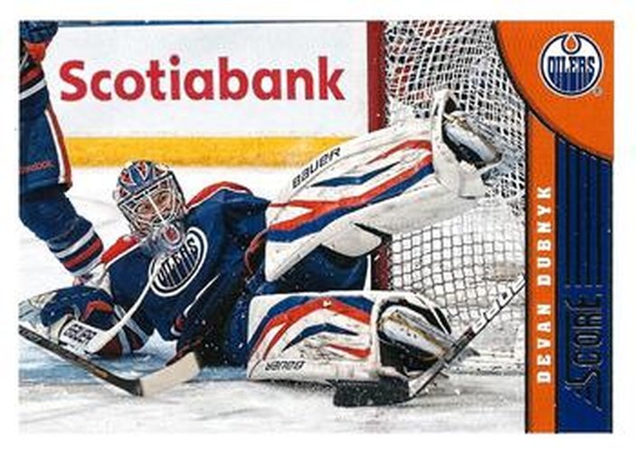 #191 Devan Dubnyk - Edmonton Oilers - 2013-14 Score Hockey