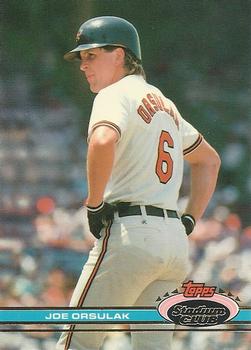 #191 Joe Orsulak - Baltimore Orioles - 1991 Stadium Club Baseball