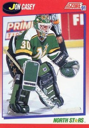#191 Jon Casey - Minnesota North Stars - 1991-92 Score Canadian Bilingual Hockey