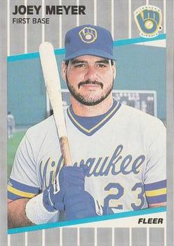 #191 Joey Meyer - Milwaukee Brewers - 1989 Fleer Baseball