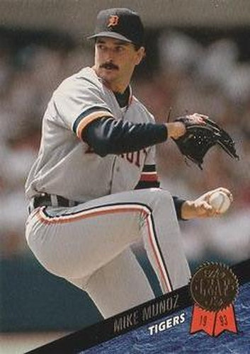 #191 Mike Munoz - Detroit Tigers - 1993 Leaf Baseball