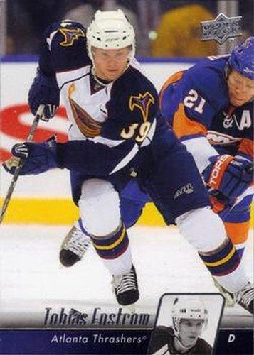 #191 Tobias Enstrom - Atlanta Thrashers - 2010-11 Upper Deck Hockey