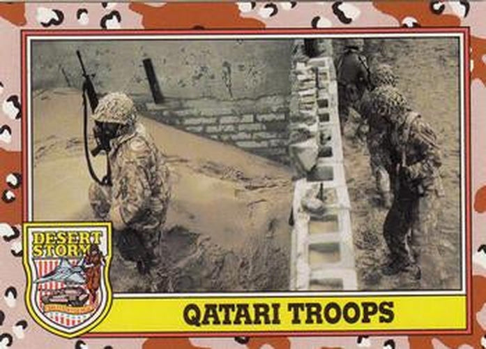 #191 Qatari Troops - 1991 Topps Desert Storm