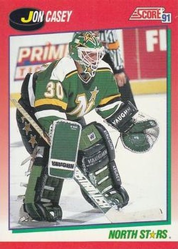 #191 Jon Casey - Minnesota North Stars - 1991-92 Score Canadian Hockey