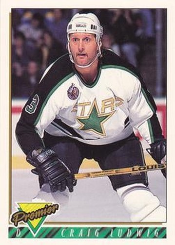 #191 Craig Ludwig - Dallas Stars - 1993-94 Topps Premier Hockey