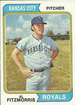 #191 Al Fitzmorris - Kansas City Royals - 1974 Topps Baseball