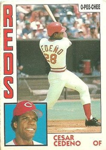 #191 Cesar Cedeno - Cincinnati Reds - 1984 O-Pee-Chee Baseball
