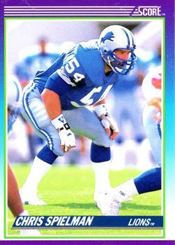 #191 Chris Spielman - Detroit Lions - 1990 Score Football