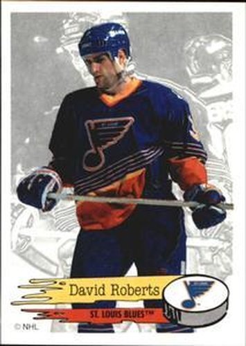 #191 David Roberts - St. Louis Blues - 1995-96 Panini Hockey Stickers