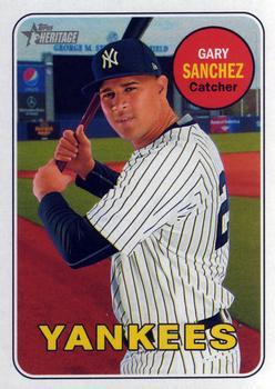 #191 Gary Sanchez - New York Yankees - 2018 Topps Heritage Baseball