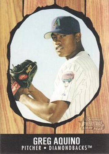 #191 Greg Aquino - Arizona Diamondbacks - 2003 Bowman Heritage Baseball