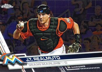 #191 J.T. Realmuto - Miami Marlins - 2017 Topps Chrome Baseball