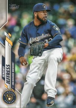 #191 Jeremy Jeffress - Milwaukee Brewers - 2020 Topps Baseball