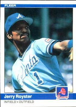 #191 Jerry Royster - Atlanta Braves - 1984 Fleer Baseball
