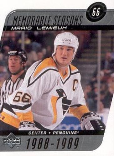 #191 Mario Lemieux - Pittsburgh Penguins - 2002-03 Upper Deck Hockey