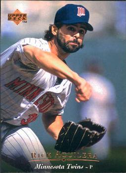 #191 Rick Aguilera - Minnesota Twins - 1995 Upper Deck Baseball