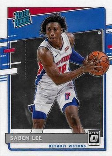 #191 Saben Lee - Detroit Pistons - 2020-21 Donruss Optic Basketball