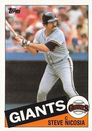 #191 Steve Nicosia - San Francisco Giants - 1985 Topps Baseball