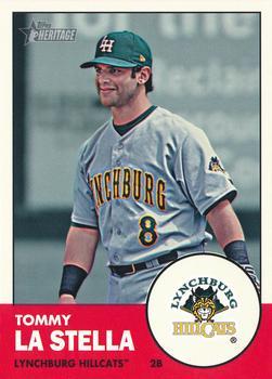 #191 Tommy La Stella - Lynchburg Hillcats - 2012 Topps Heritage Minor League Baseball