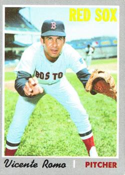 #191 Vicente Romo - Boston Red Sox - 1970 Topps Baseball