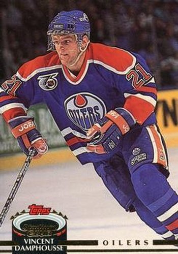#191 Vincent Damphousse - Edmonton Oilers - 1992-93 Stadium Club Hockey
