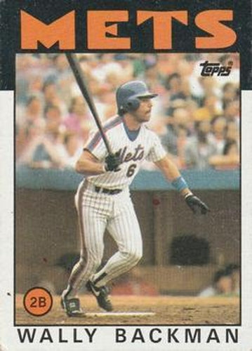 #191 Wally Backman - New York Mets - 1986 Topps Baseball