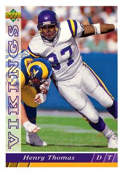 #191 Henry Thomas - Minnesota Vikings - 1993 Upper Deck Football