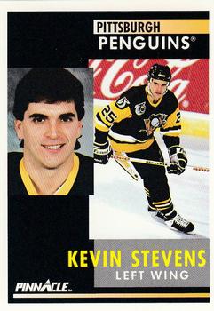 #191 Kevin Stevens - Pittsburgh Penguins - 1991-92 Pinnacle Hockey