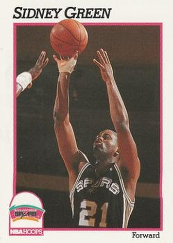 #191 Sidney Green - San Antonio Spurs - 1991-92 Hoops Basketball