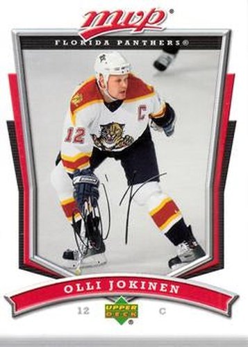 #191 Olli Jokinen - Florida Panthers - 2007-08 Upper Deck MVP Hockey