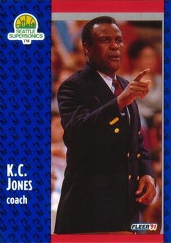 #191 K.C. Jones - Seattle SuperSonics - 1991-92 Fleer Basketball