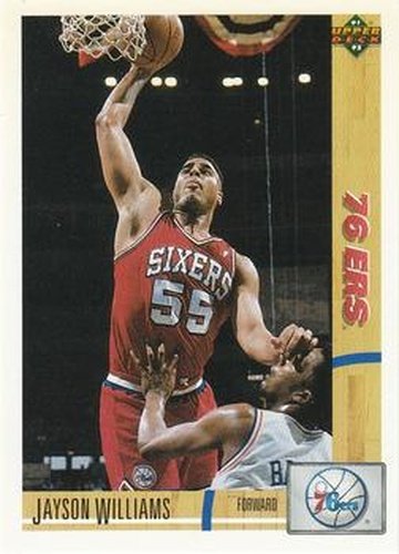 #191 Jayson Williams - Philadelphia 76ers - 1991-92 Upper Deck Basketball