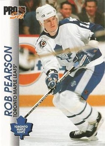 #191 Rob Pearson - Toronto Maple Leafs - 1992-93 Pro Set Hockey