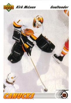 #191 Kirk McLean - Vancouver Canucks - 1991-92 Upper Deck Hockey