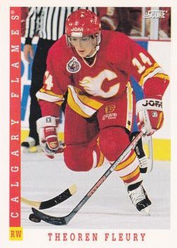 #191 Theoren Fleury - Calgary Flames - 1993-94 Score Canadian Hockey