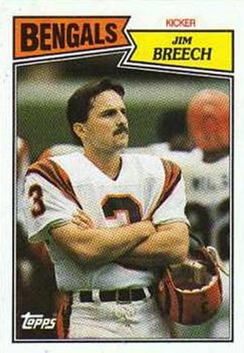 #191 Jim Breech - Cincinnati Bengals - 1987 Topps Football