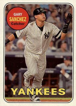#191c Gary Sanchez - New York Yankees - 2018 Topps Heritage Baseball