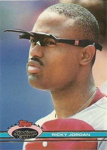 #192 Ricky Jordan - Philadelphia Phillies - 1991 Stadium Club Baseball