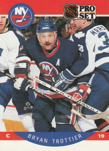 #192 Bryan Trottier - New York Islanders - 1990-91 Pro Set Hockey