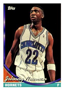 #192 Johnny Newman - Charlotte Hornets - 1993-94 Topps Basketball