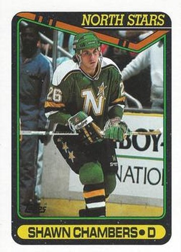 #192 Shawn Chambers - Minnesota North Stars - 1990-91 Topps Hockey