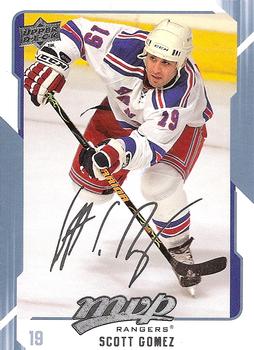 #192 Scott Gomez - New York Rangers - 2008-09 Upper Deck MVP Hockey