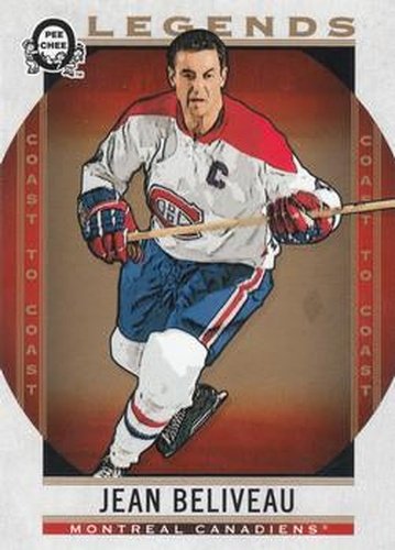 #192 Jean Beliveau - Montreal Canadiens - 2018-19 O-Pee-Chee Coast to Coast Hockey