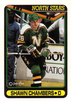 #192 Shawn Chambers - Minnesota North Stars - 1990-91 O-Pee-Chee Hockey