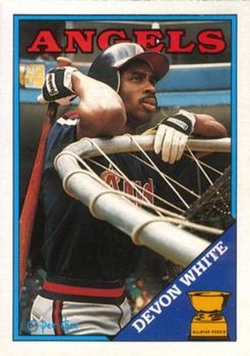 #192 Devon White - California Angels - 1988 O-Pee-Chee Baseball