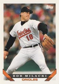 #192 Bob Milacki - Baltimore Orioles - 1993 Topps Baseball