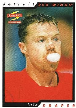 #192 Kris Draper - Detroit Red Wings - 1996-97 Score Hockey