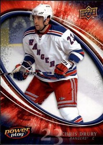 #192 Chris Drury - New York Rangers - 2008-09 Upper Deck Power Play Box Set Hockey